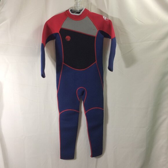 NEW Scuba Donkey Wetsuit Girls Blue Black Red Neoprene NWT Size 12 - Picture 2 of 6